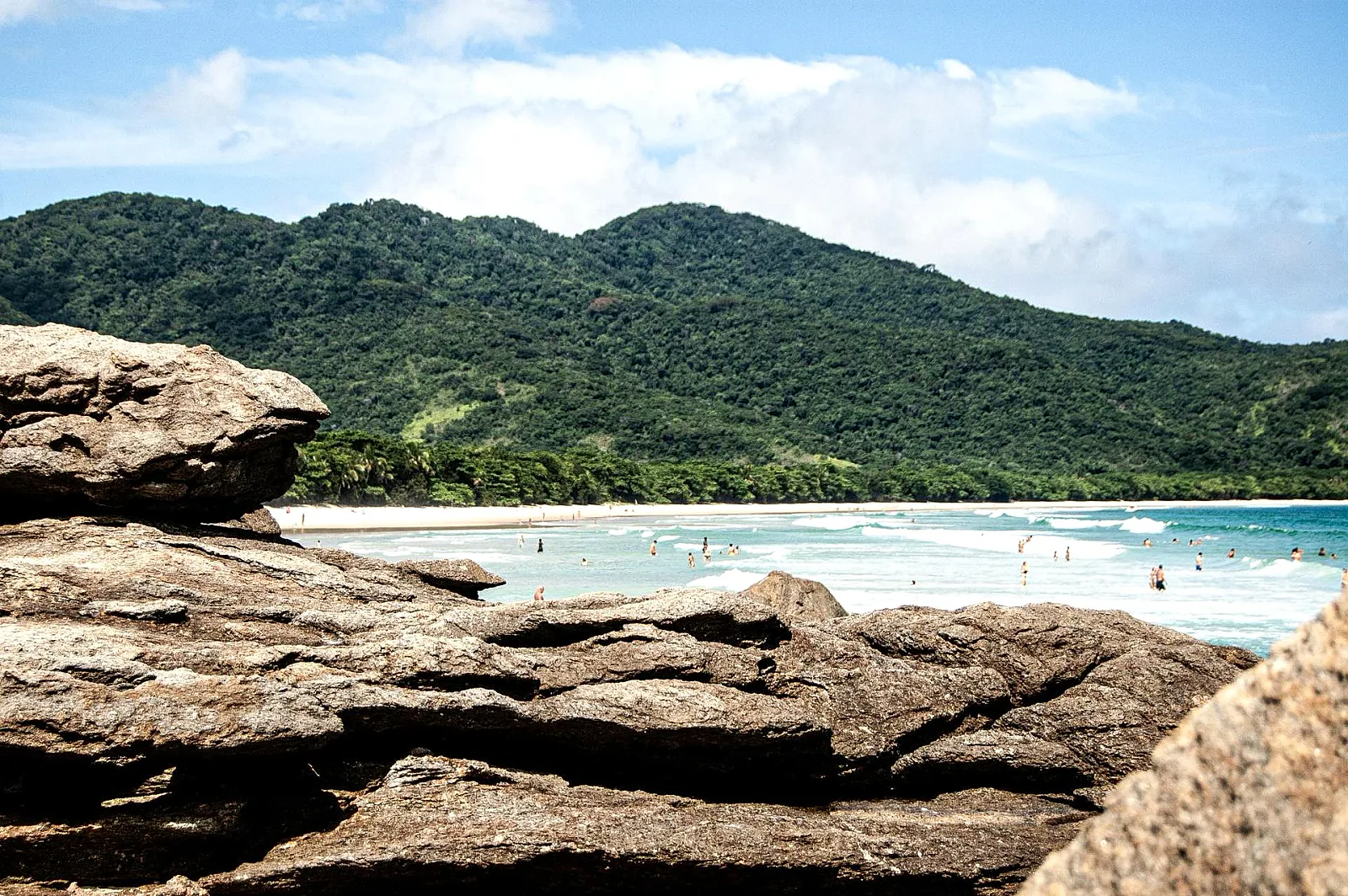 Tropical secluded island coves of Ilha Grande on a Travel & LIV departure