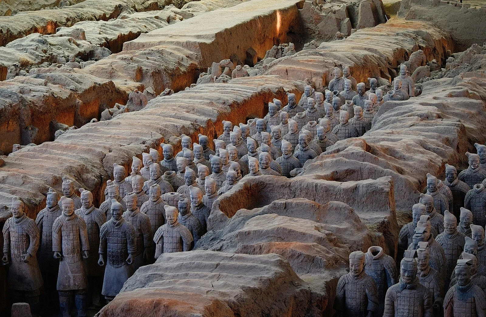 Life-sized Terracotta Warriors in Xi'an