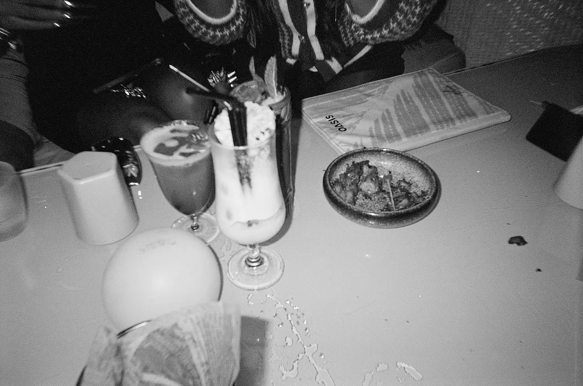 Cocktails and conversations at golden hour