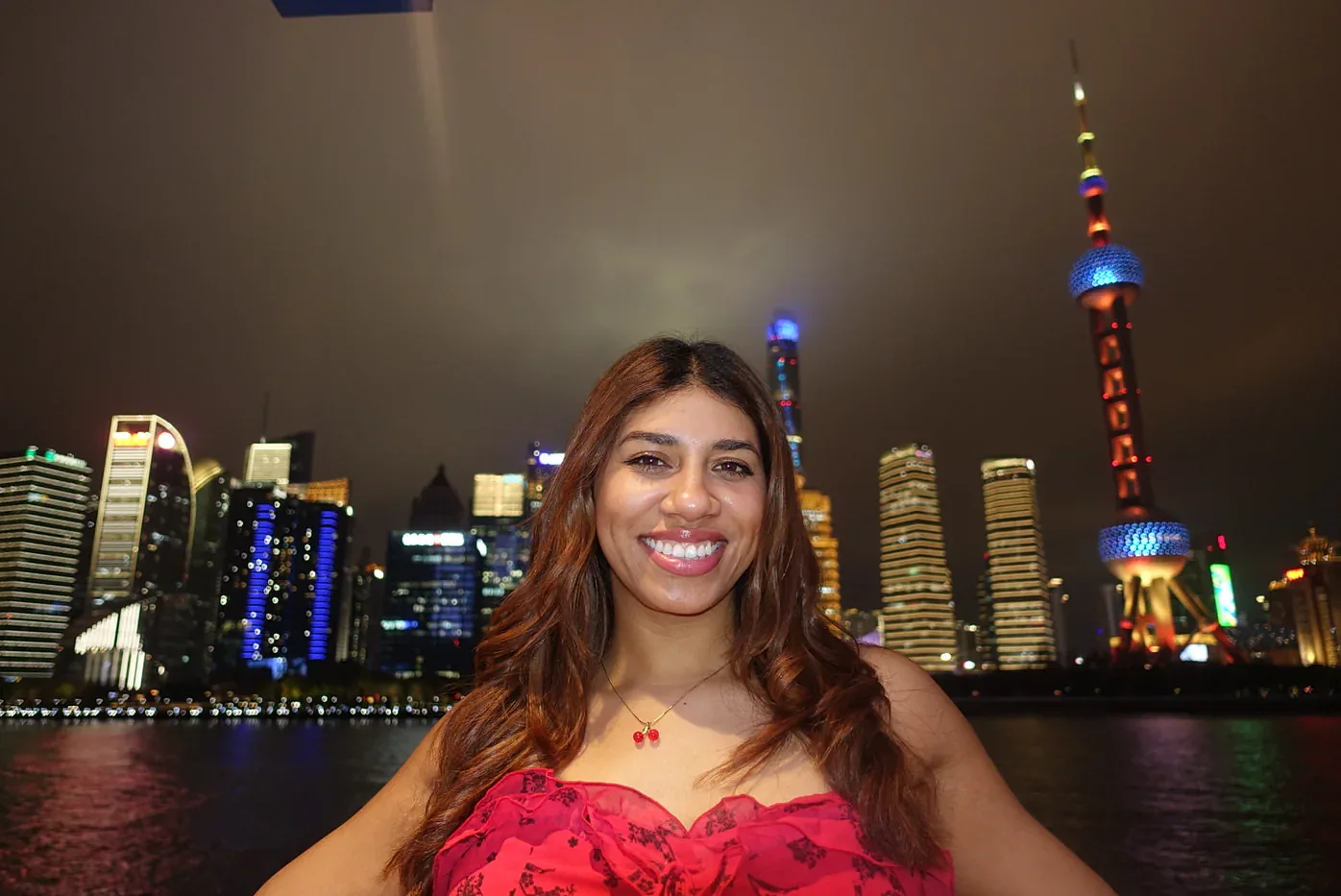 A view over the city lights